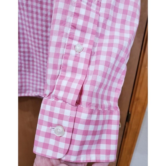 VINEYARD VINES SLIM FIT TUCKER SHIRT BUTTON DOWN PINK GINGHAM MEN XL - Picture 8 of 12